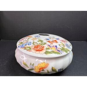 Aynsley Cottage Garden Trinket Box Fine Bone China Made in England